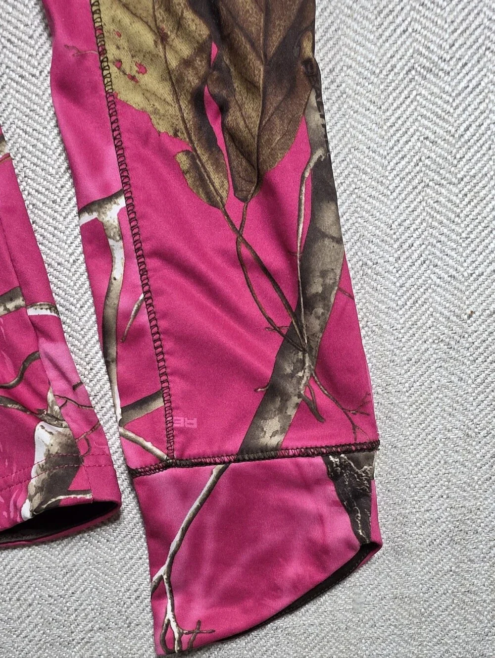 Realtree AP Pink Camo Full Zip Hoodie Jacket Youth Girls Size S Small 4-6